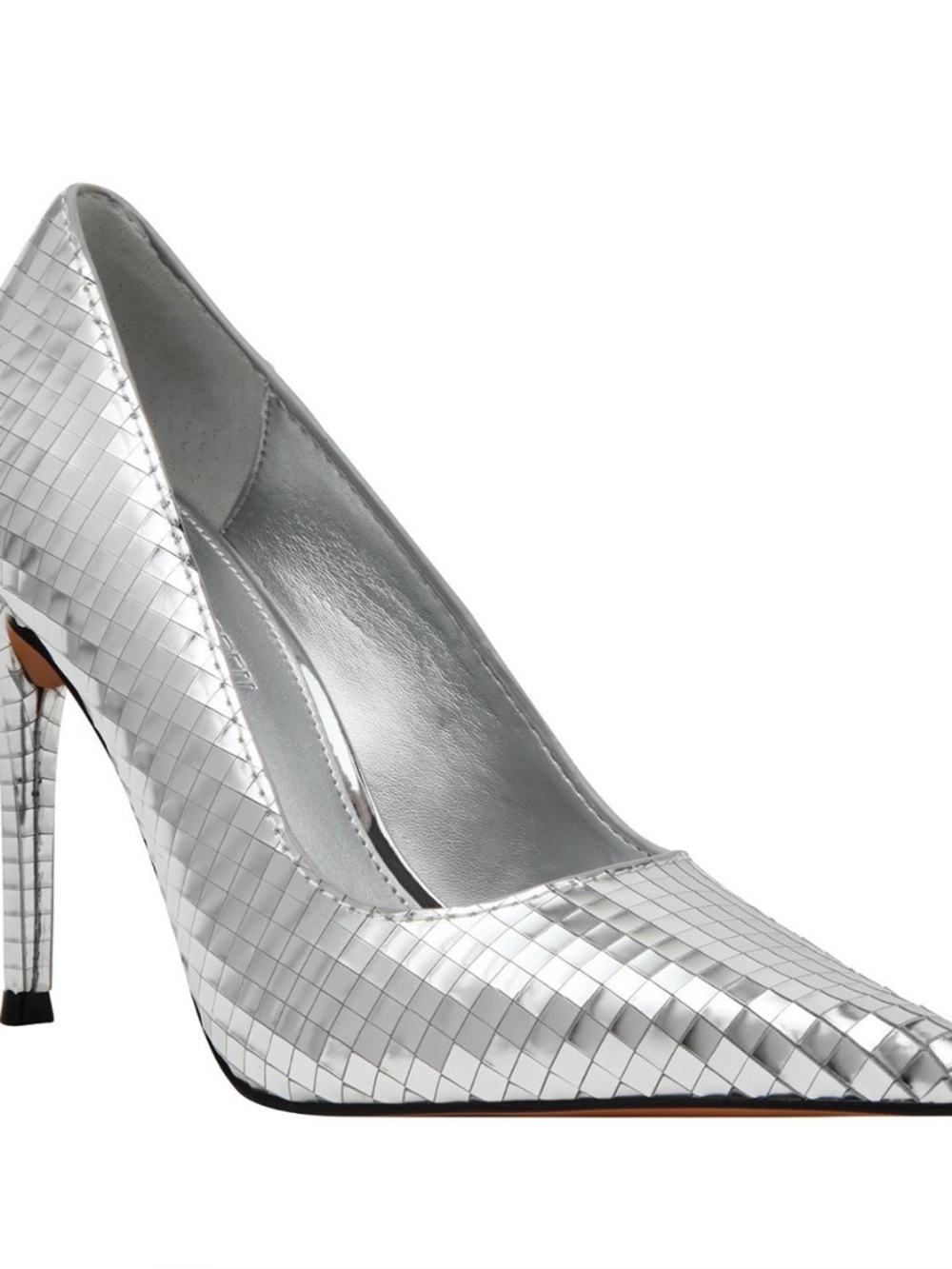 SILVER STEVE MADDEN HEELS